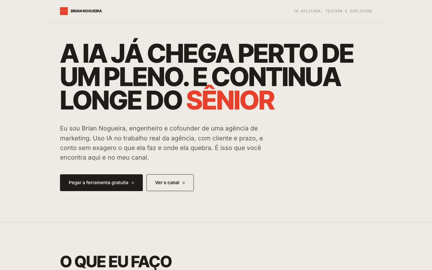 Site de Brian Nogueira